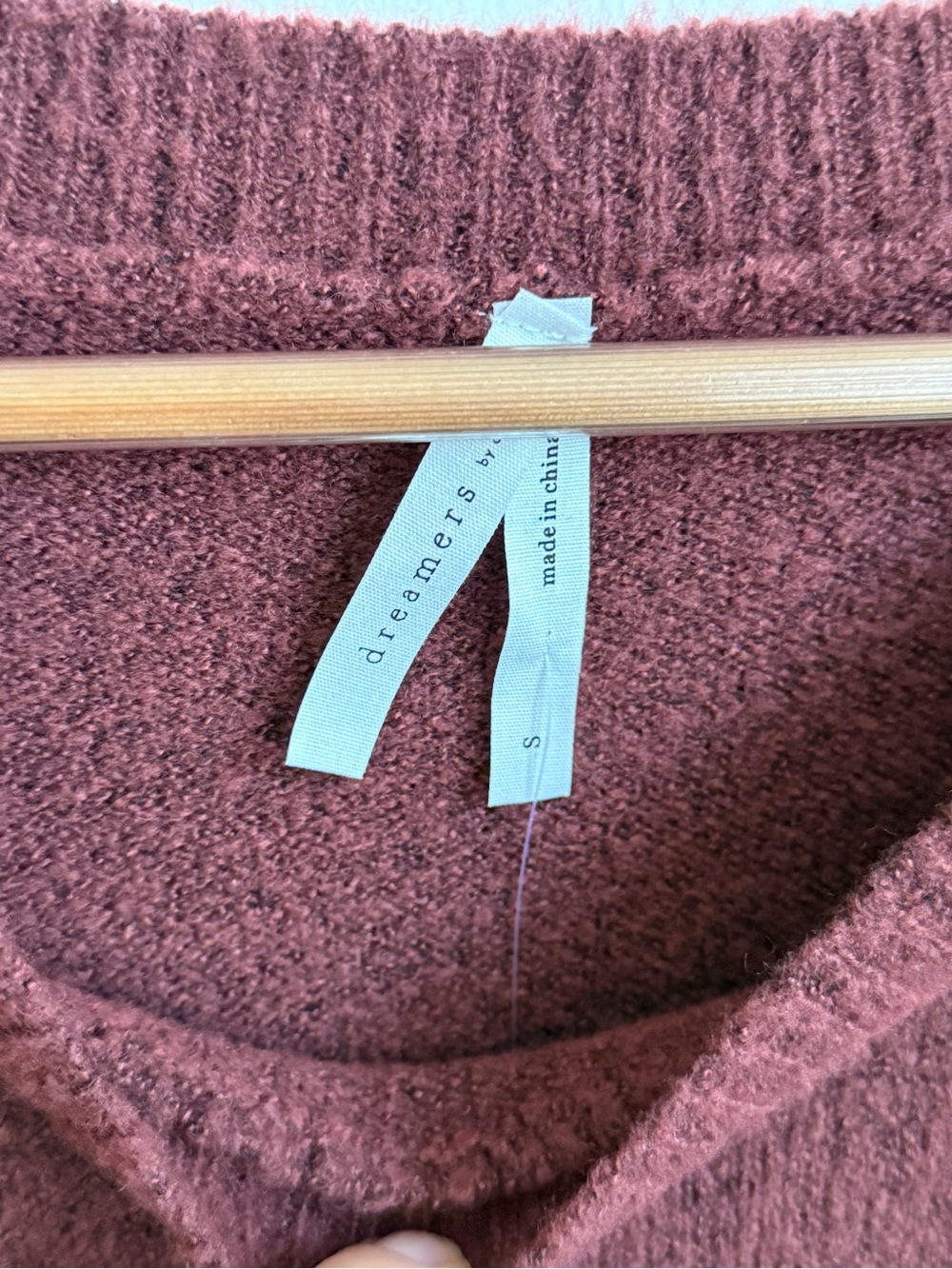 debut Wine-Red Crewneck Sweater Dress - Picture 4 of 4